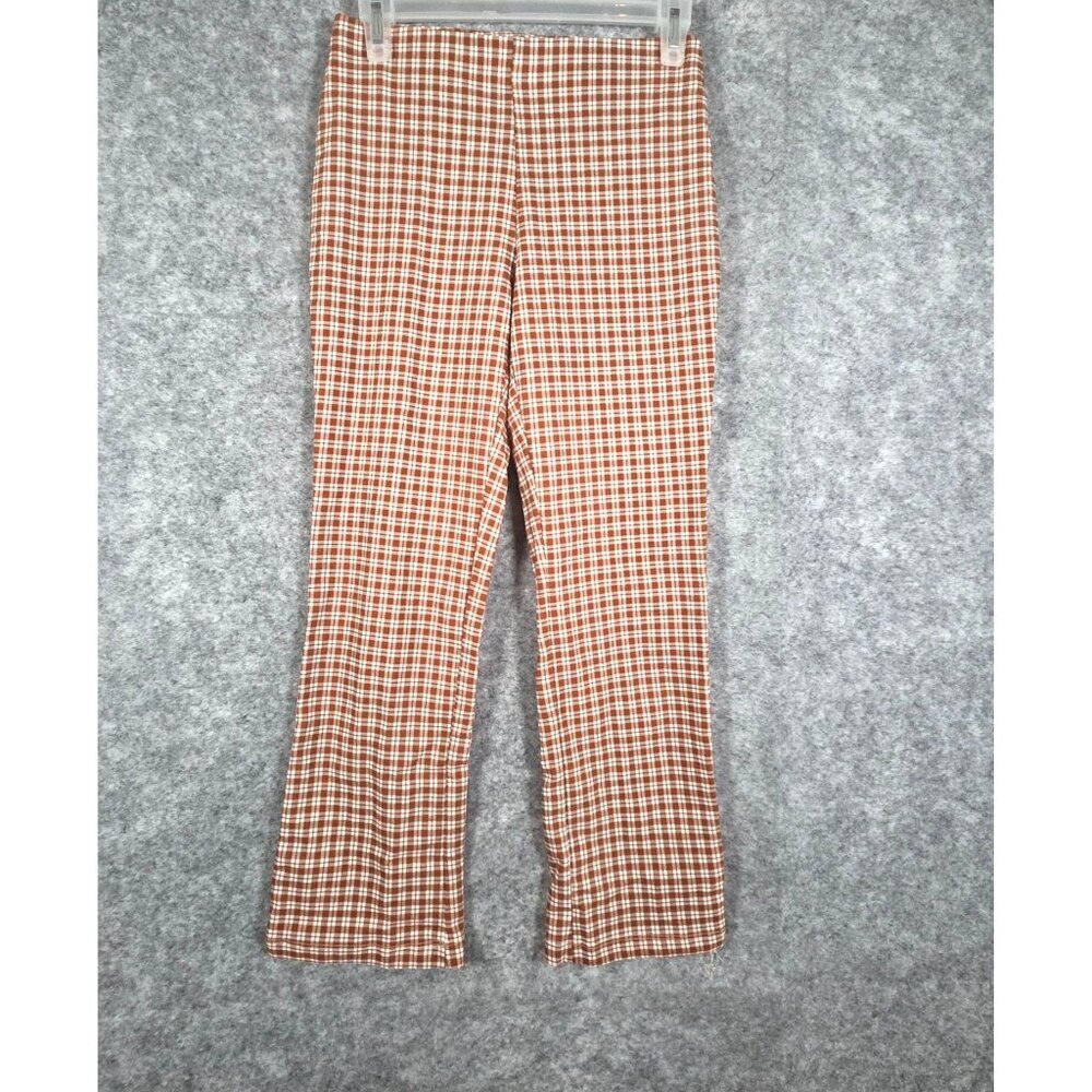 Altar'd State Women's Casual Ankle Pants Plaid Size S Preppy Old money Academia